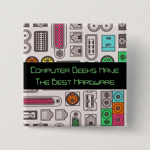 Computer Geek Humor Input Pattern Button