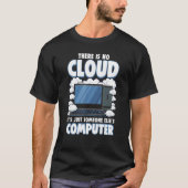 Computer Geek IT Cloud Tech Support Science Nerd T-shirt (Voorkant)