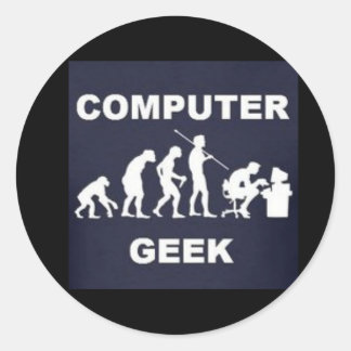 Computer Geek Label Sticker