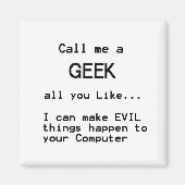 Computer Geek Magneet (Voorkant)