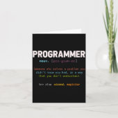 Computer Geek Nerd Gift Funny Programmer Kaart (Voorkant)