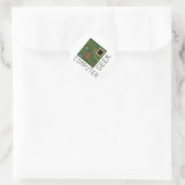 Computer Geek Ronde Sticker (Tas)