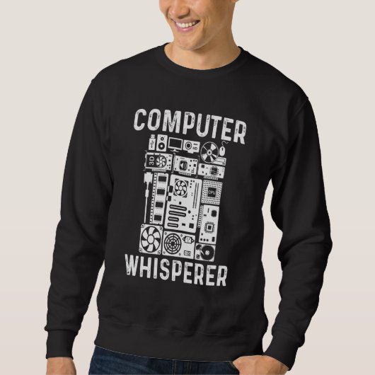 Computer Geek Tech Nerd Mannen Women Cool Support  Trui (Voorkant)