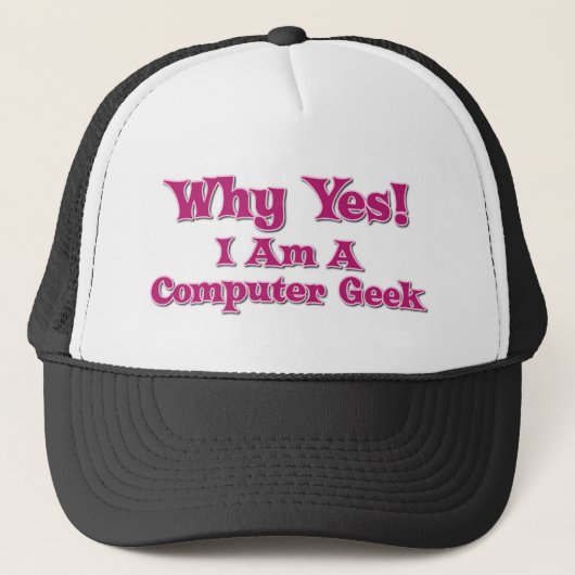 Computer Geek Trucker Pet (Voorkant)