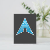 Computer Genius Arch Logo Gift Linux Love Symbol Briefkaart (Staand voorkant)