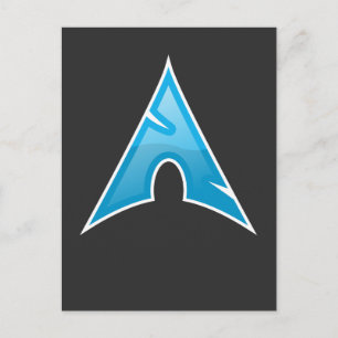 Computer Genius Arch Logo Gift Linux Love Symbol Briefkaart