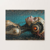 Computer Girl Mechanical Body Legpuzzel (Horizontaal)