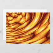 Computer Golden Abstracte uitnodigingen (Voorkant / Achterkant)