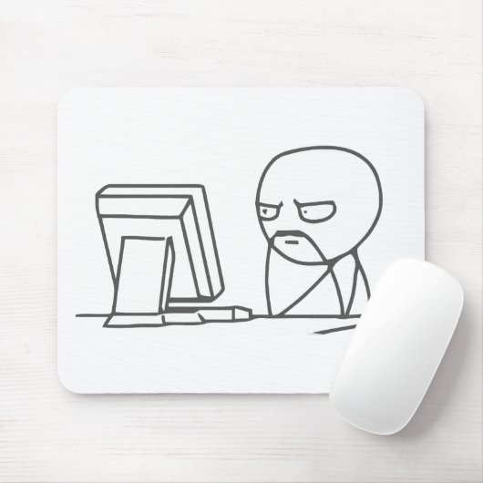 Computer Guy Meme ‏ - Mousepad Muismat (Met muis)
