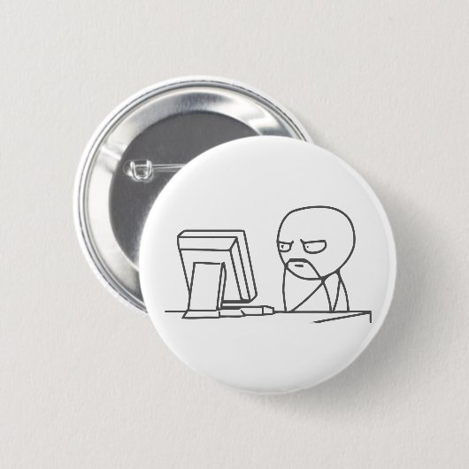 Computer Guy Meme  - Pinback Button (Voorkant /achterkant)
