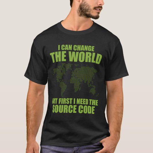 Computer Hacker Grappige Broncode Cybersecurity T-shirt (Voorkant)