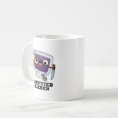 Computer Hacker Grappige Technologie Pun Koffiemok (Voorkant links)