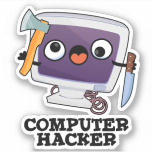 Computer Hacker Grappige Technologie Pun Sticker
