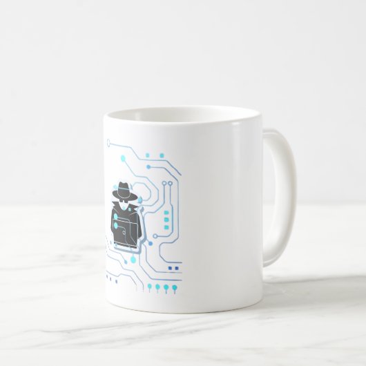 Computer Hacker - Gratis verzending Koffiemok (Voorkant rechts)