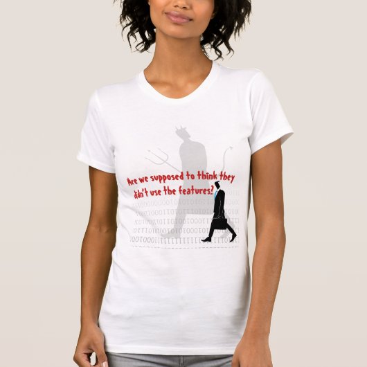 Computer-hackers T-shirt (Voorkant)
