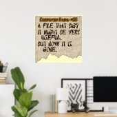 Computer Haiku #86 Poster (Thuiskantoor)