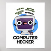 Computer Hecker Funny Hacker Pun Poster (Voorkant)