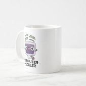 Computer Heckler Funny Hacker Pun Koffiemok (Voorkant links)