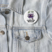 Computer Heckler Funny Hacker Pun Ronde Button 5,7 Cm (In situ)