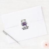 Computer Heckler Funny Hacker Pun Ronde Sticker (Envelop)