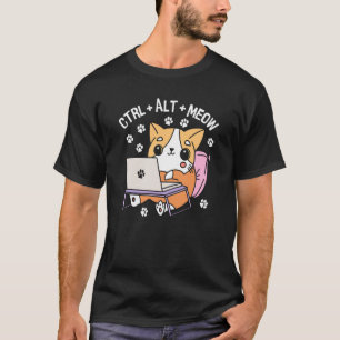 Computer Kat Programmeur Hacker Kitten T-shirt