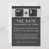 Computer Key Control Save the Date, Grey Save The Date (Voorkant)