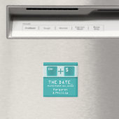 Computer Key Control Save the Date Magnet, Blauwgr Magneet (Insitu (Vaatwasser))