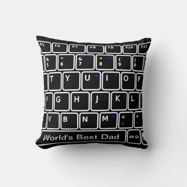 Computer Keyboard-Sierkussen Kussen (Voorkant)
