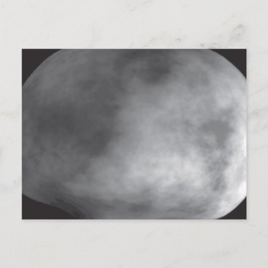 Computer Model van de Asteroïde Vesta Briefkaart (Voorkant)