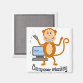 Computer Monkey magneet (Voorkant / Achterkant)
