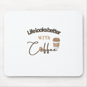 Computer Mousepad met een gezegde voor koffieovers Muismat
