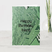 Computer Nerd Birthday Kaart (Voorkant)