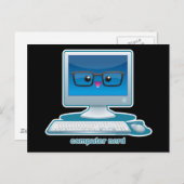 Computer Nerd Briefkaart (Voorkant / Achterkant)