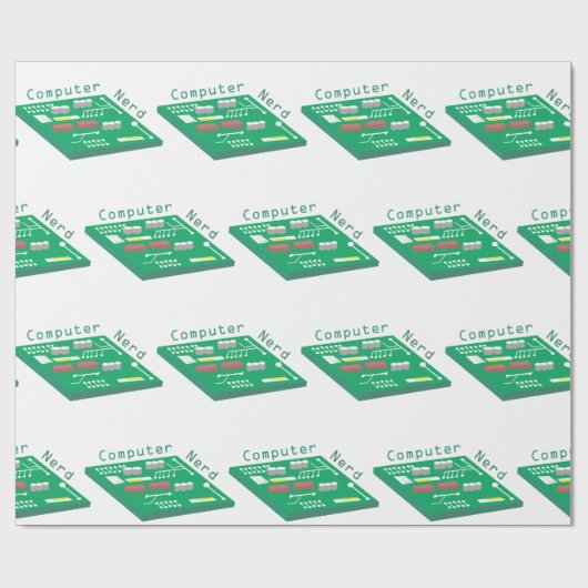 Computer Nerd Cadeaupapier (Vlak)
