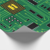 Computer Nerd Circuit Board CPU Cadeaupapier (Hoek)