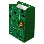 Computer Nerd Circuit Board                   CPUI Medium Cadeauzakje (Achterkant Gekanteld)