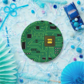 Computer Nerd Circuit Board                   CPUI Papieren Bordje (Feest)