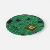 Computer Nerd Circuit Board                   CPUI Papieren Bordje (Gekanteld)