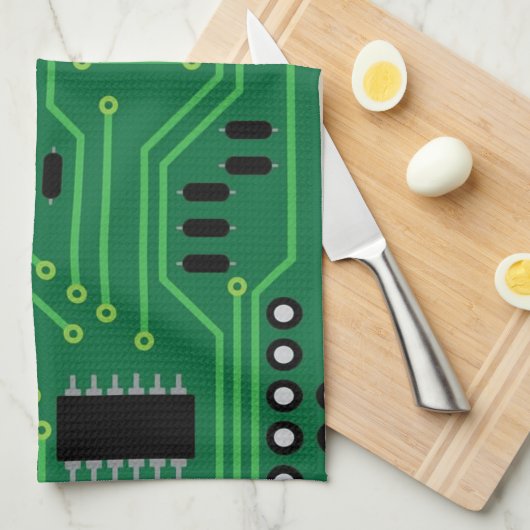 Computer Nerd Circuit Board                   CPUI Theedoek (Quarter Fold)
