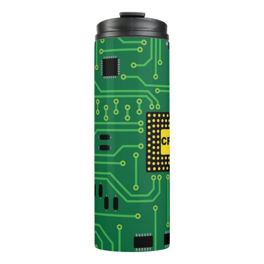 Computer Nerd Circuit Board                   CPUI Thermosbeker (Voorkant)