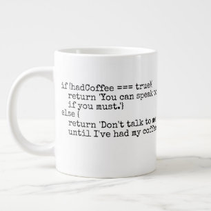 Computer nerd IT tech geek humor koffie Extra Grote Beker