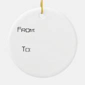 Computer Nerd Keramisch Ornament (Achterkant)