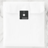 Computer Oldschool Disc 5.5 Geek Ronde Sticker (Tas)