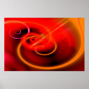 Computer Painting Abstract digitaal canvas afdrukk Poster