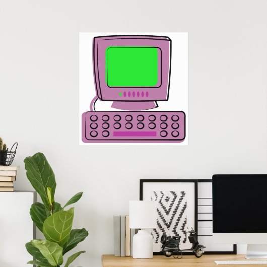 Computer Poster (Thuiskantoor)