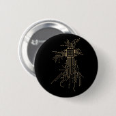 Computer Processor Geavanceerde Elektronische Comp Ronde Button 5,7 Cm (Voorkant /achterkant)