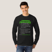 Computer Programmer Apparel Wizard Computer Ne T-shirt (Voorkant volledig)