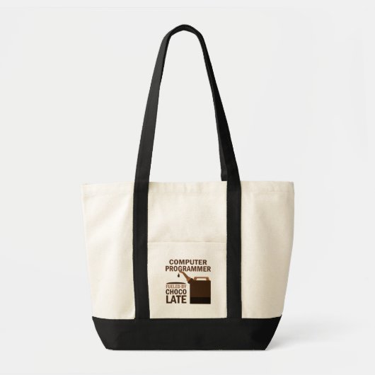Computer Programmer Cadeaus Chocolade Tote Bag (Voorkant)