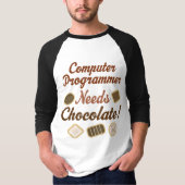 Computer Programmer Chocolate T-shirt (Voorkant)