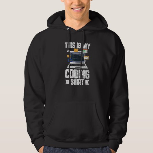 Computer Programmer Codering IT Technicus Grafisch Hoodie (Voorkant)